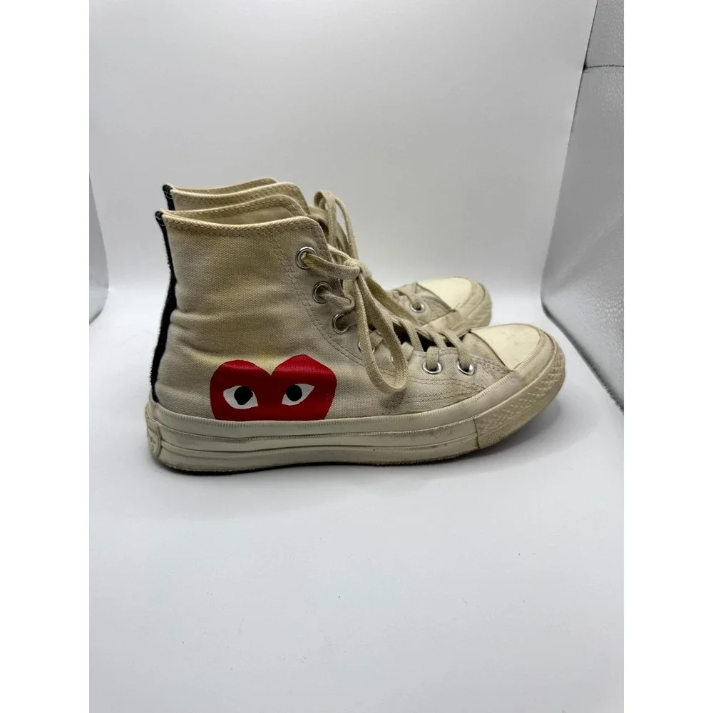 Converse Comme des Garcons Play Chuck 70 High Milk 150205C Women 6 Sneaker White